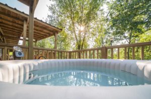 Stacaravan met jacuzzi aan het Gardameer